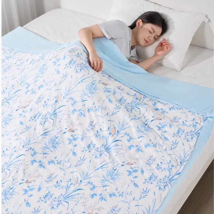 【总部大场】特惠全新  40克  花涧薄夹棉成人被  