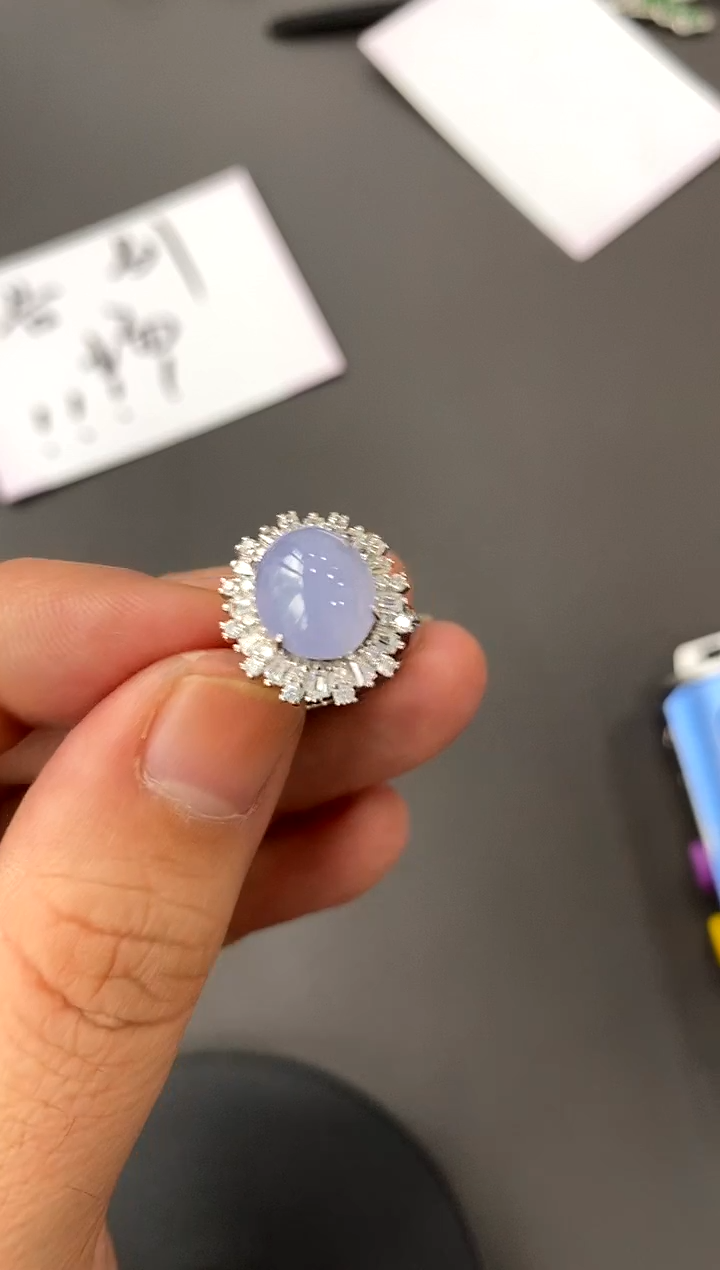 【闪购商品】翡翠戒指银S925镶嵌买断价