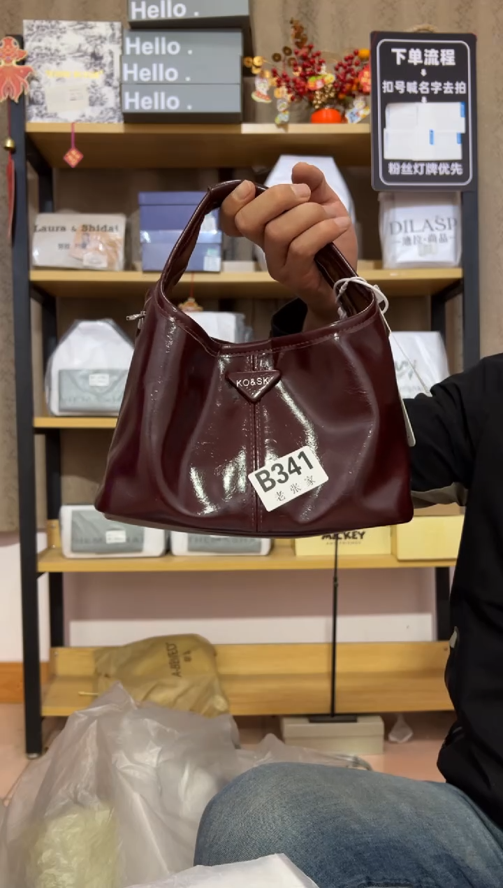 小牛剖层皮革老张家女包341