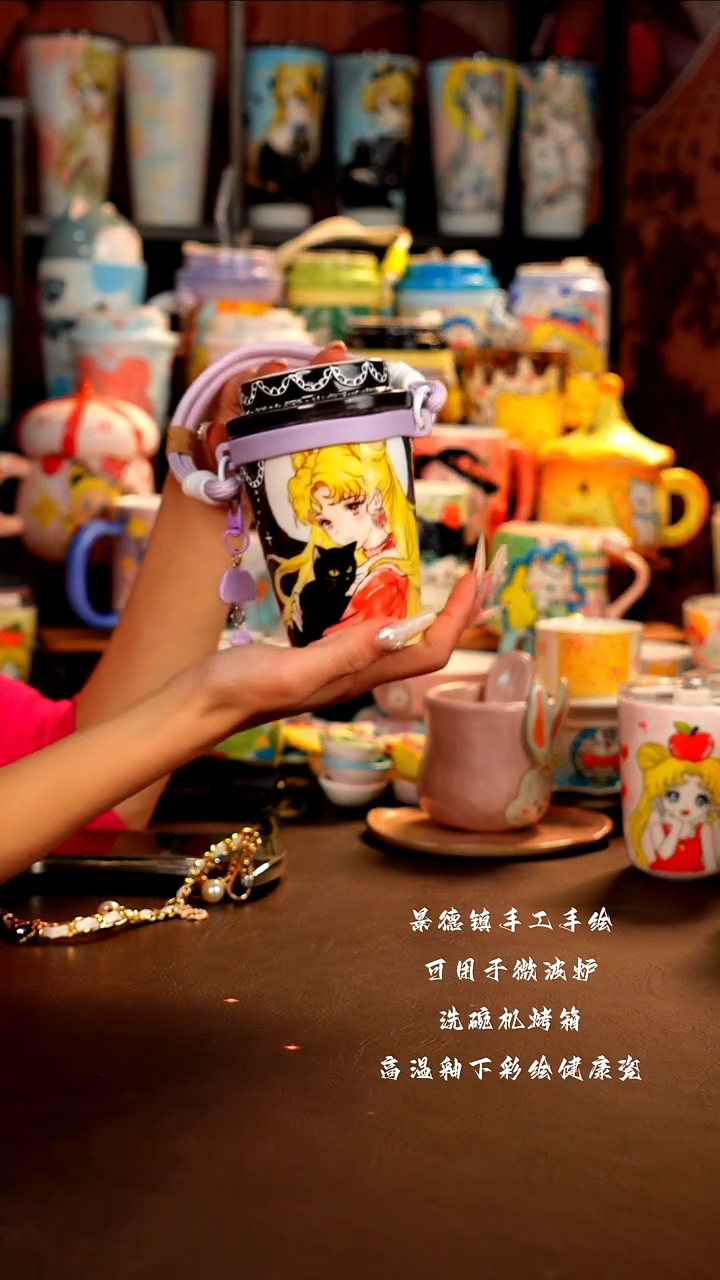 景德镇手工手绘杯杯