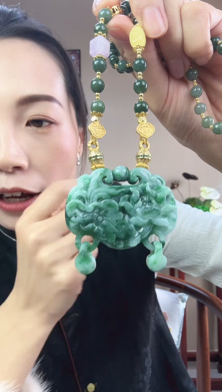 【闪购商品】翡翠颈饰未镶嵌国风原创