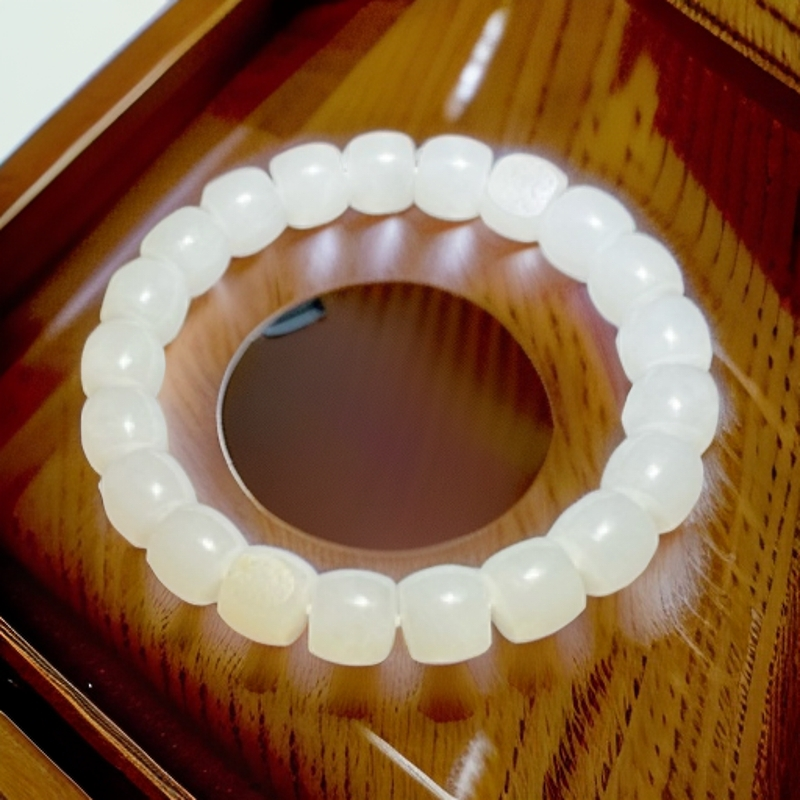 新疆和田玉手串9x10直切