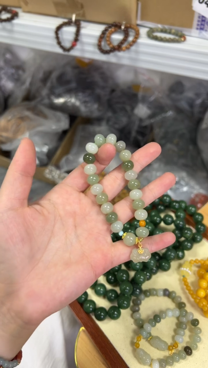 【闪购商品】和田玉手链未镶嵌和田玉多宝如意手串[0704]