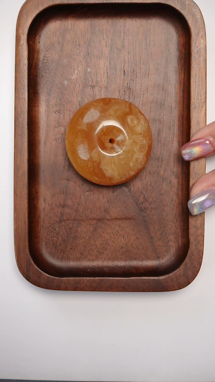 【闪购商品】琥珀颈饰未镶嵌花蜡扣子吊坠20克