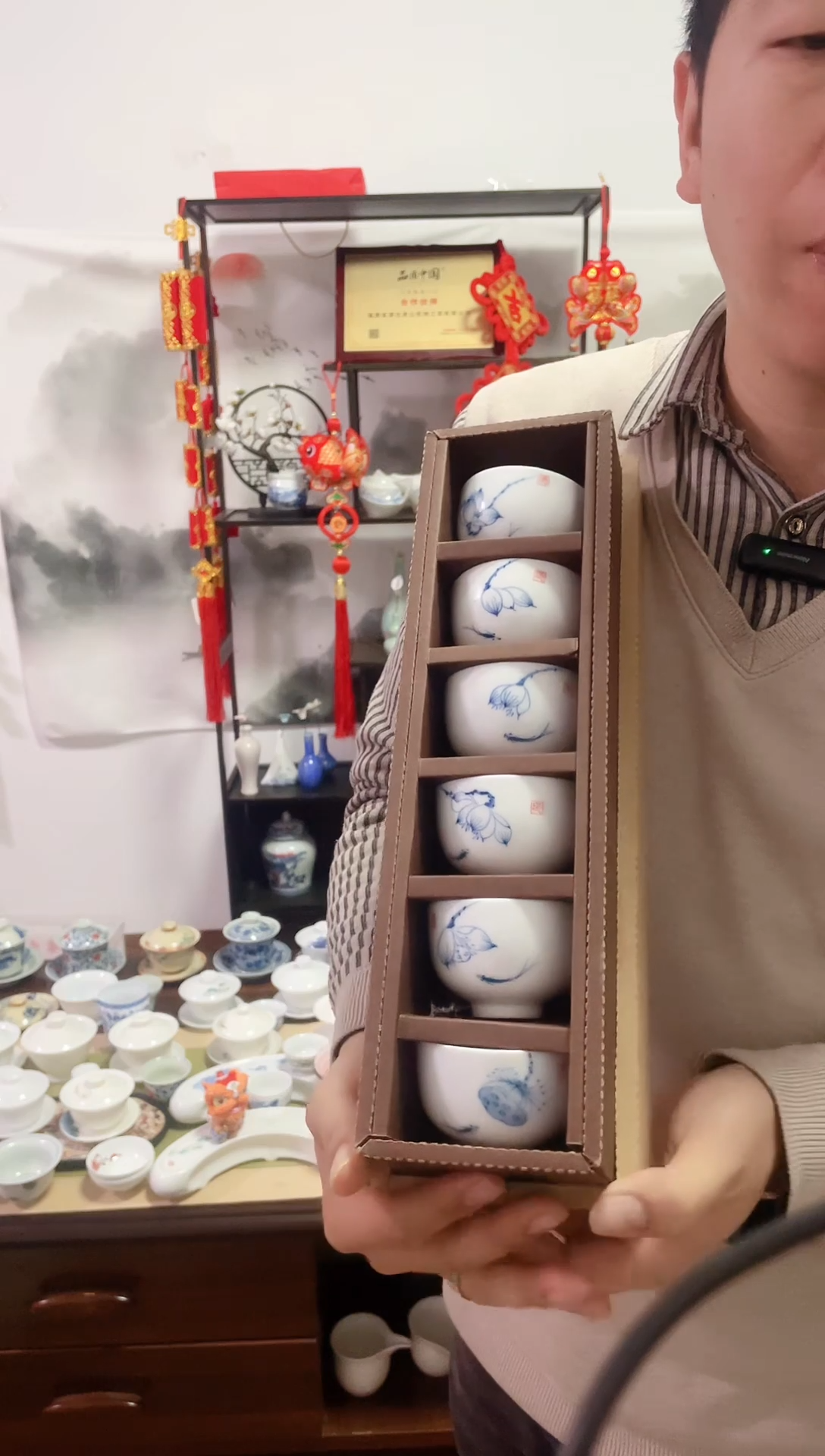 【闪购商品】【瓷心匠物】直播间福利专款莲蓬杯6个装