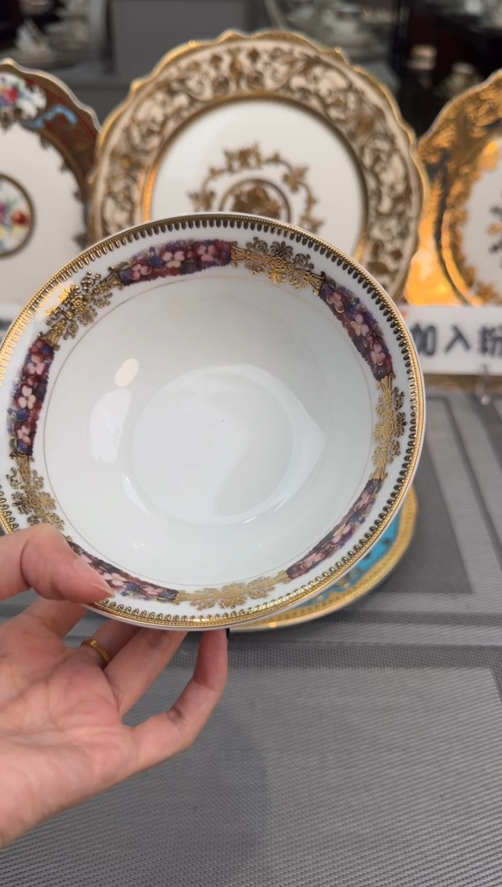 【闪购商品】瓷片5.5英寸水果碗高温瓷 2个