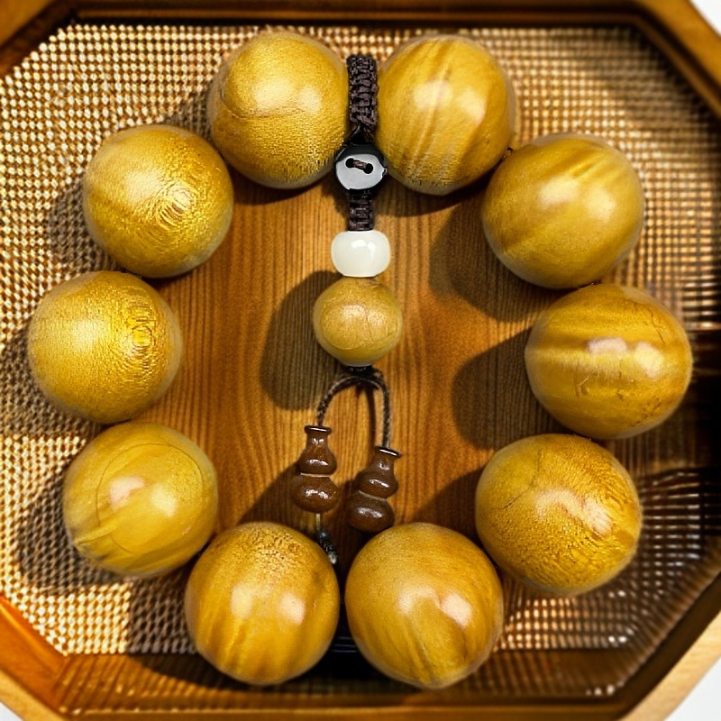 【金丝楠木】2.5水波纹手串