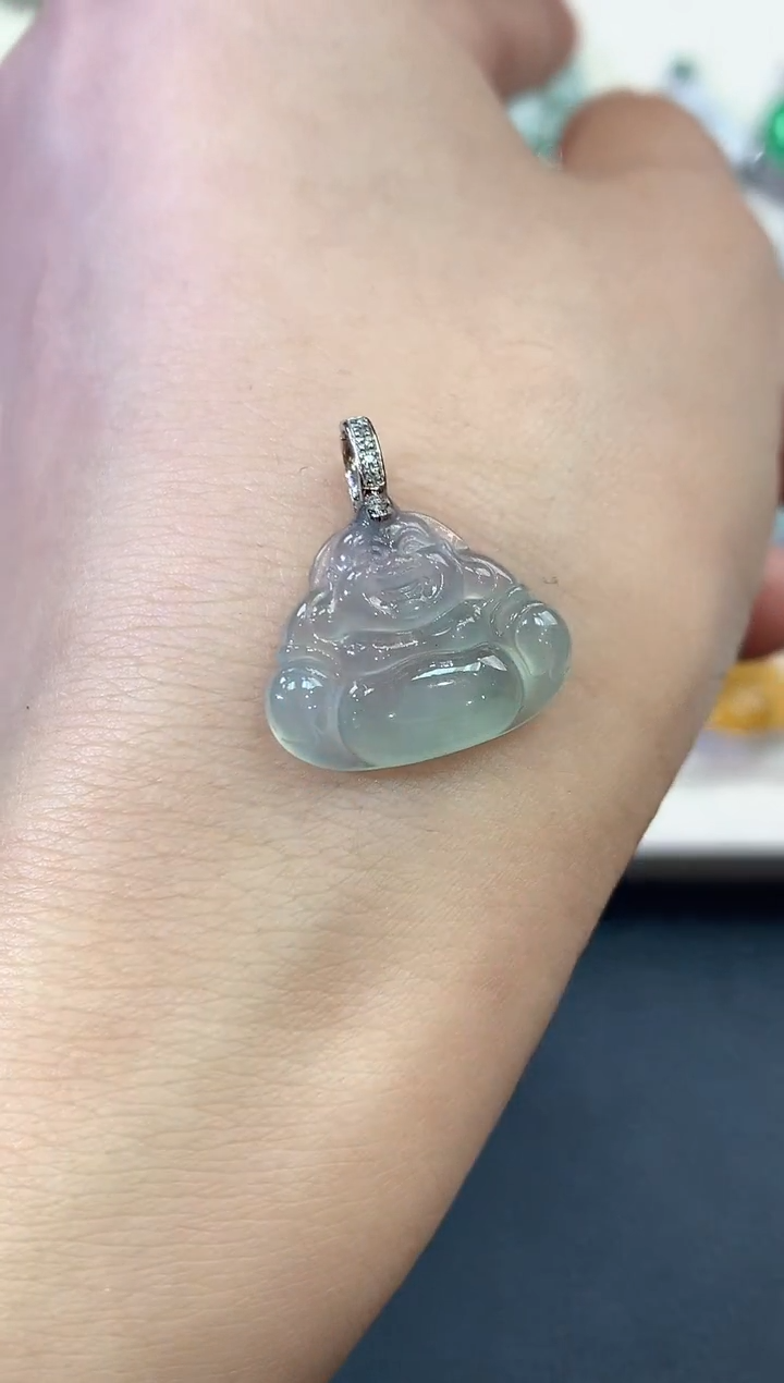 【闪购商品】翡翠吊坠(不含链)18K金镶嵌B7  多样性一件发货