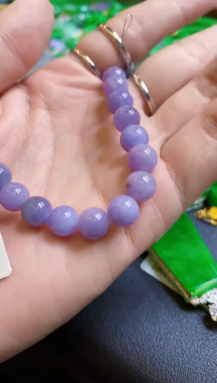 【闪购商品】定制翡翠18K金镶嵌手链