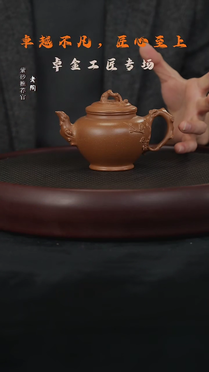 【闪购商品】紫砂茶壶陶SD176范勤君报春降坡泥220cc