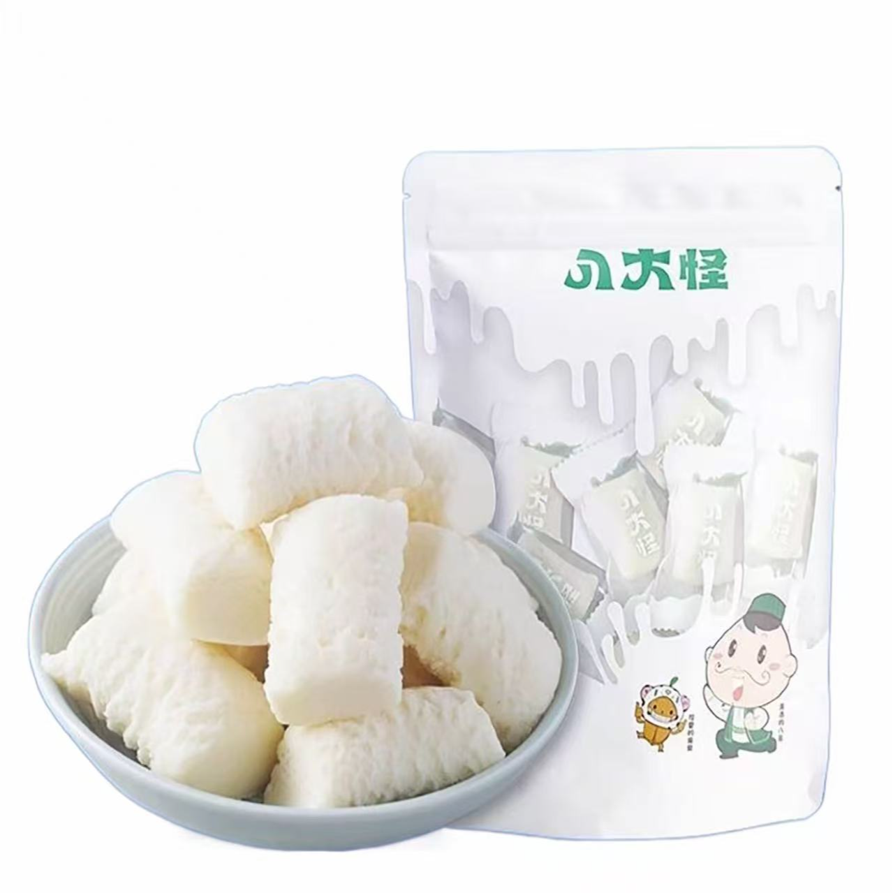 原味奶醇疙瘩500克袋装嚼着吃的牛奶奶原味