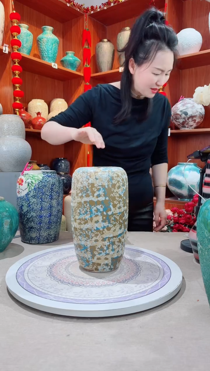 瓶陶瓷花瓶 无花  微瑕a596 