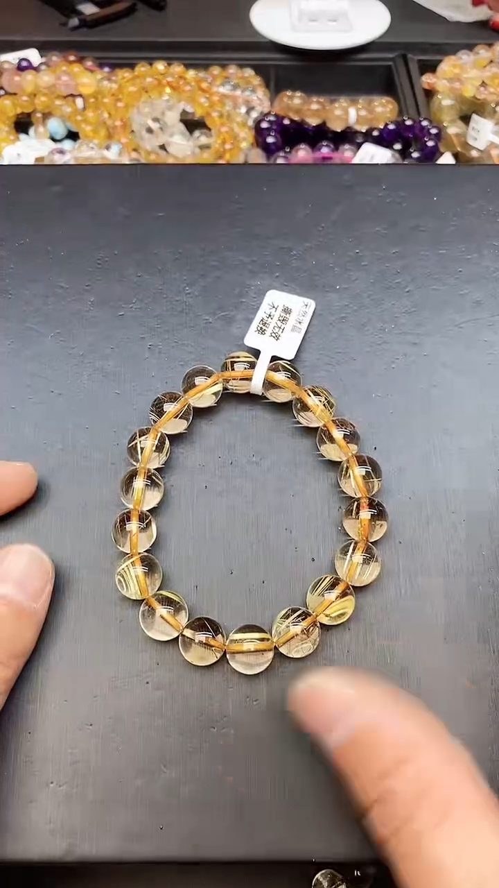 【闪购商品】水晶手链未镶嵌114 金发11mm+