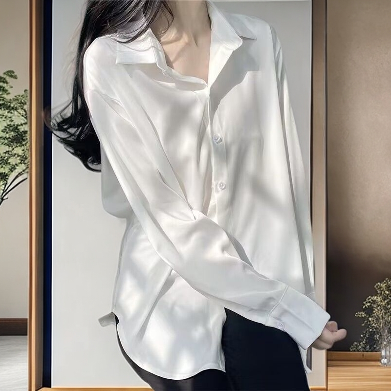 夏季白色衬衫女衬衣直播链接  非主图