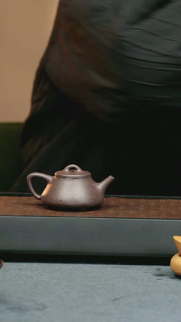 【闪购商品】紫砂茶壶五堂 士恒石瓢-手工炼泥