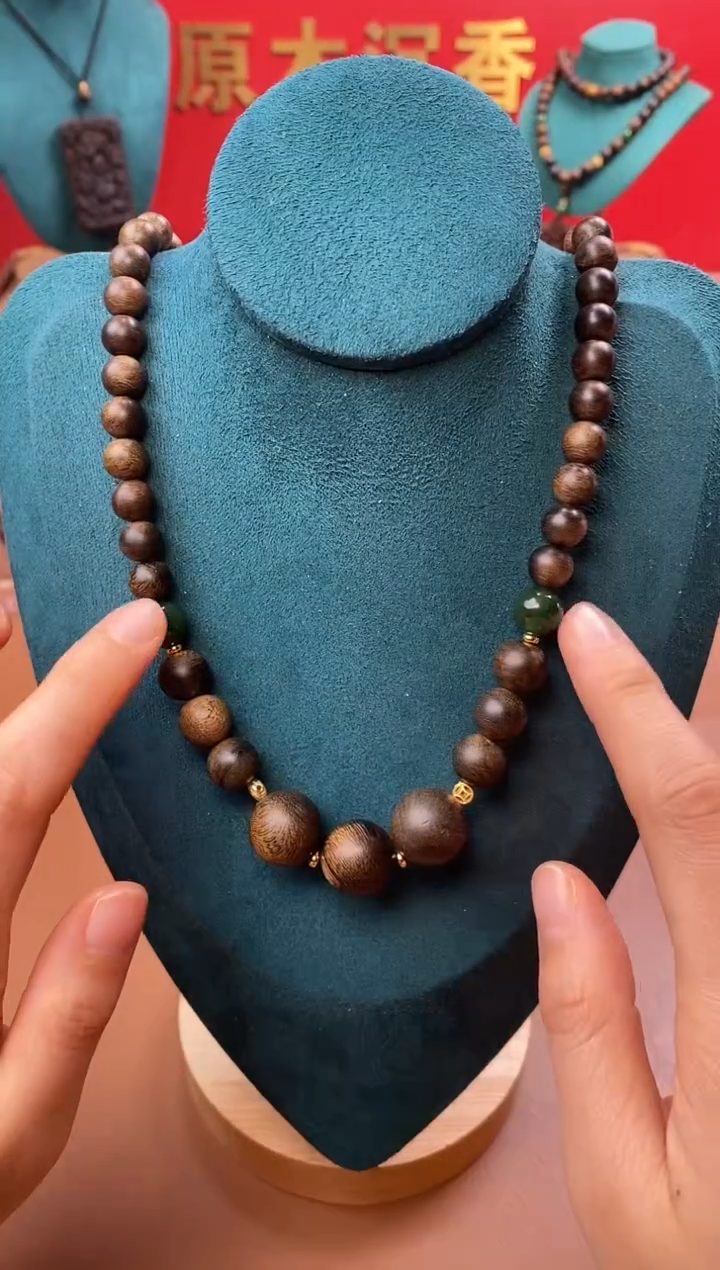 【闪购商品】沉香手串P沉水芽庄黄棋楠瘤疤+芽庄白棋楠设计