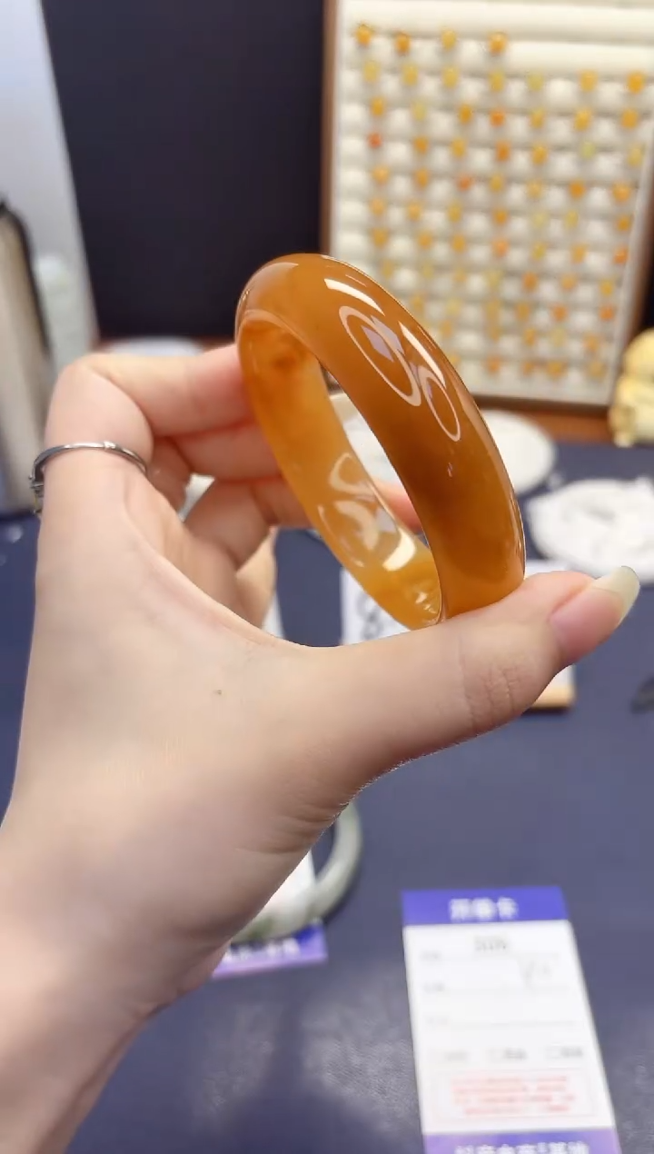 石英质玉手镯未镶嵌306-财气镯-圈口59