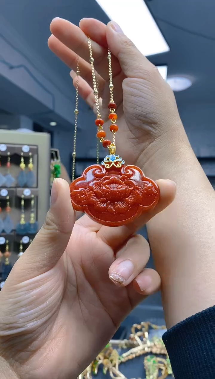 【闪购商品】翡翠耳饰合金464翡翠锁骨链