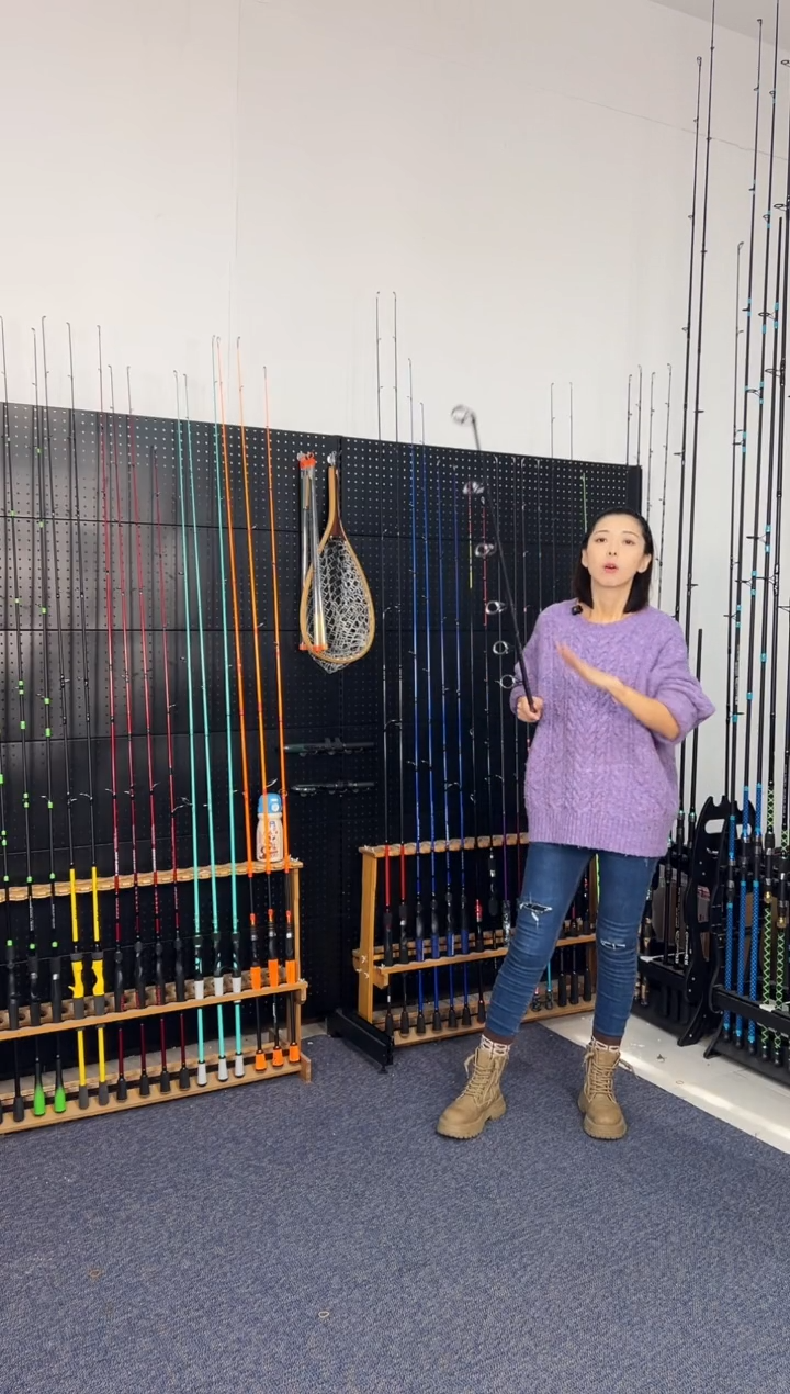 2.7m碳素绿松三节竿2.7米直柄（瑕疵尾货竿，没有售后，介意勿拍）