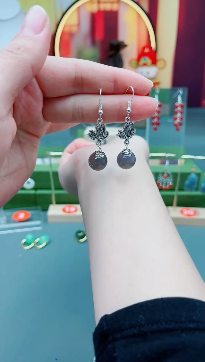 未镶嵌耳饰玛瑙/玉髓231000