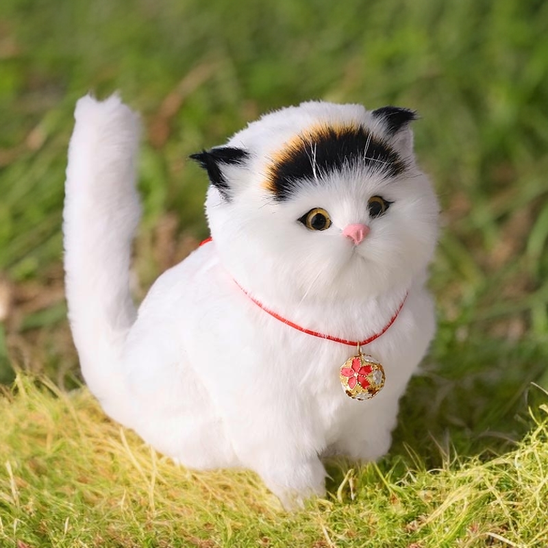 会叫仿真猫咪玩偶儿童玩具可爱小猫毛绒玩具居家摆件动物可爱超萌