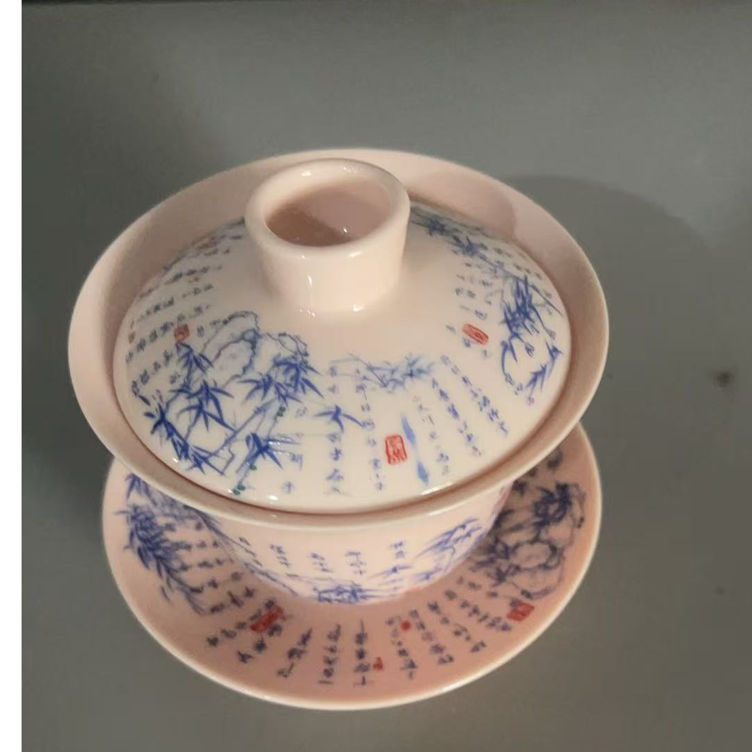 景德镇陶瓷手工盖碗