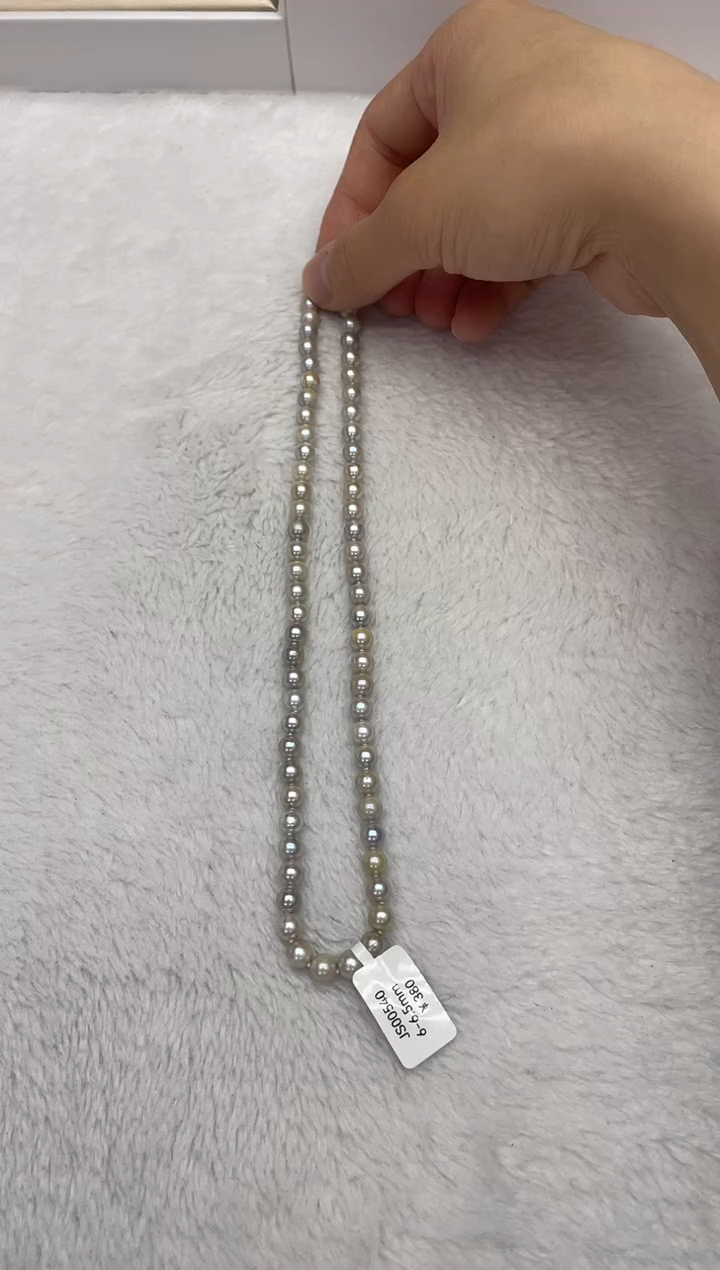 【闪购商品】海水珍珠颈饰未镶嵌AK真多麻6-6.5mm（多样性发一）