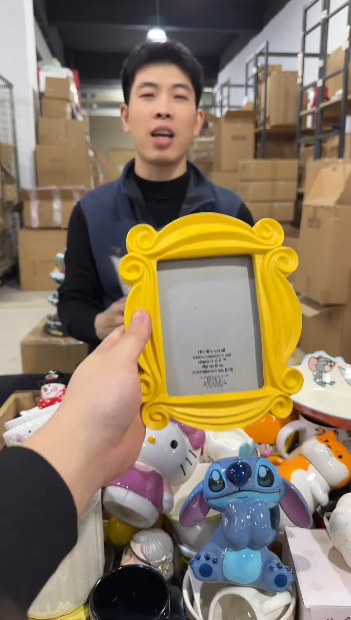 瓷片小号老友记相框