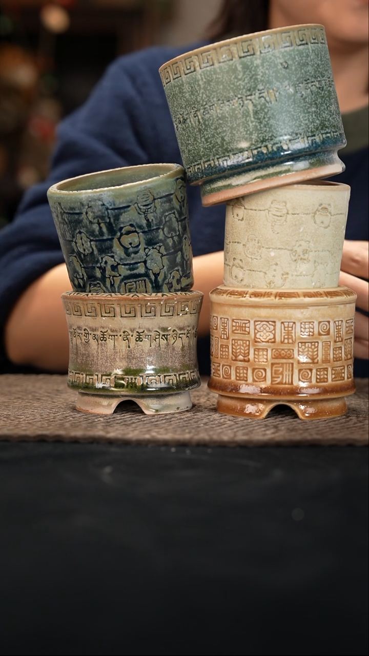 口径花盆12-30-097一组5个默认有瑕