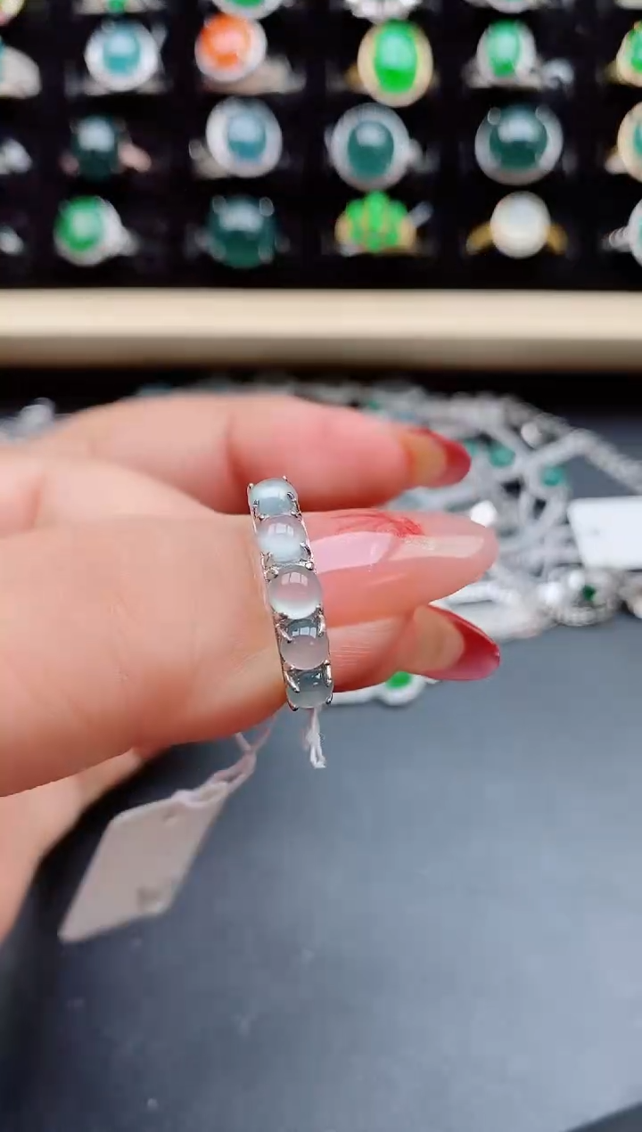 【闪购商品】翡翠戒指银S925镶嵌5080550