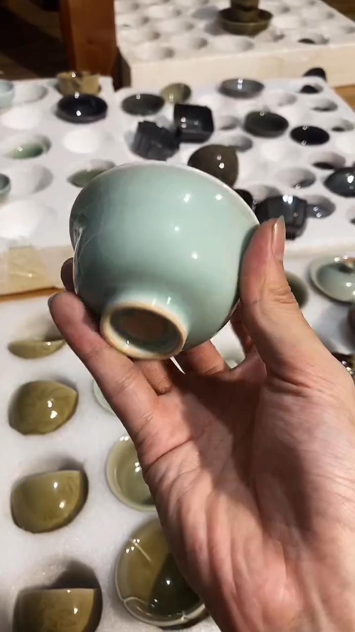  【山隐青瓷】龙窑柴烧杯子