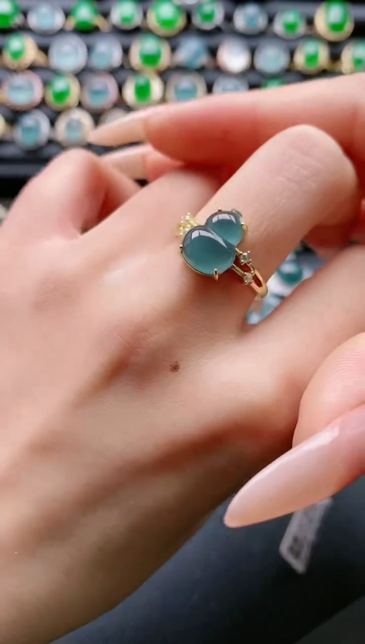 【闪购商品】翡翠戒指银S925镶嵌11111111