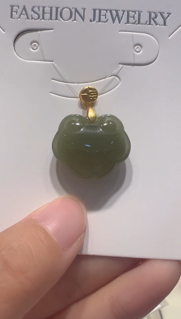 【闪购商品】和田玉颈饰银S925镶嵌00000