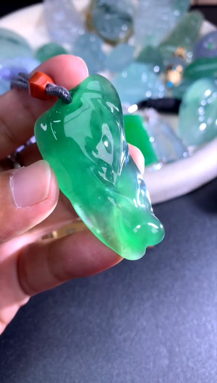 颈饰未镶嵌翡翠天然A货翡翠 定制翡翠 定金