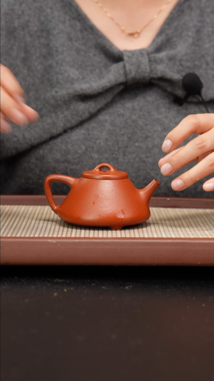 【闪购商品】紫砂茶壶全手工黄龙山朱泥子冶石瓢