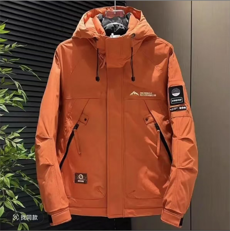 699#冬季三防休闲百搭潮流立领保暖加厚羽外套