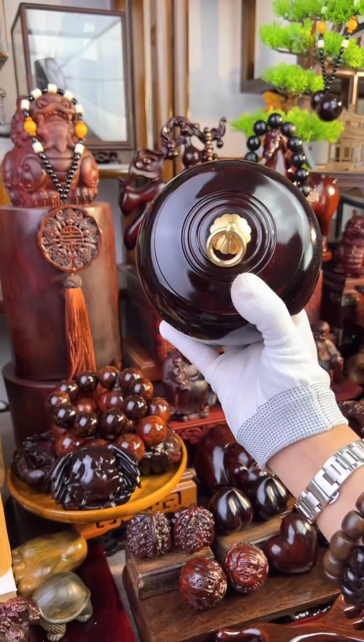 【闪购商品】檀香紫檀（小叶紫檀）素面茶叶罐