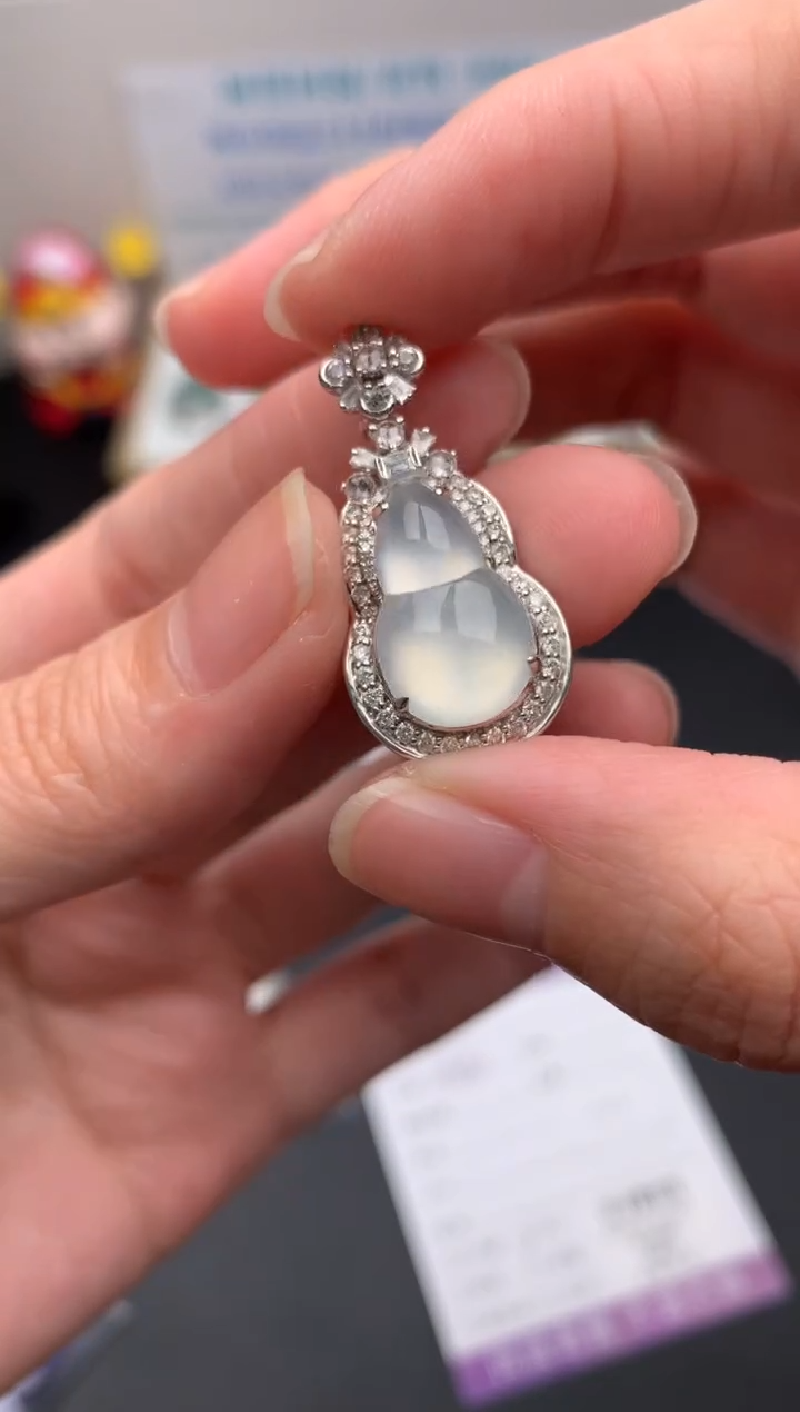 【闪购商品】定制翡翠18K金镶嵌模式推广期24小时鉴赏期