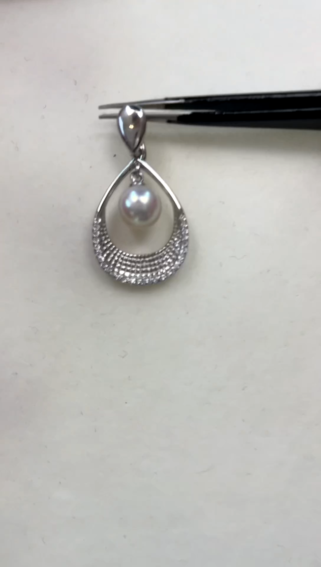 颈饰银S925镶嵌海水珍珠 