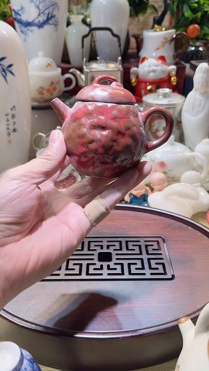 瓷片德艺茶器直播间@@柴烧龙蛋