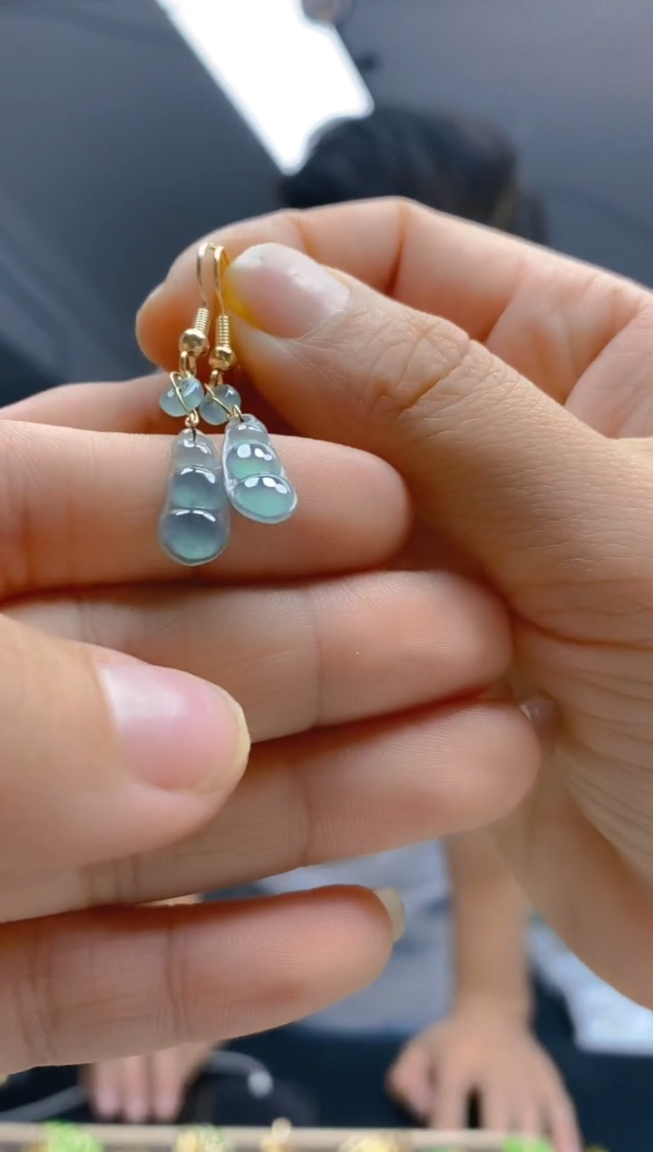 【闪购商品】翡翠耳饰合金275翡翠耳钩