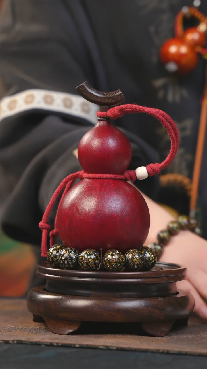 【闪购商品】YV110大漆酒葫芦不包手串及旋转底座