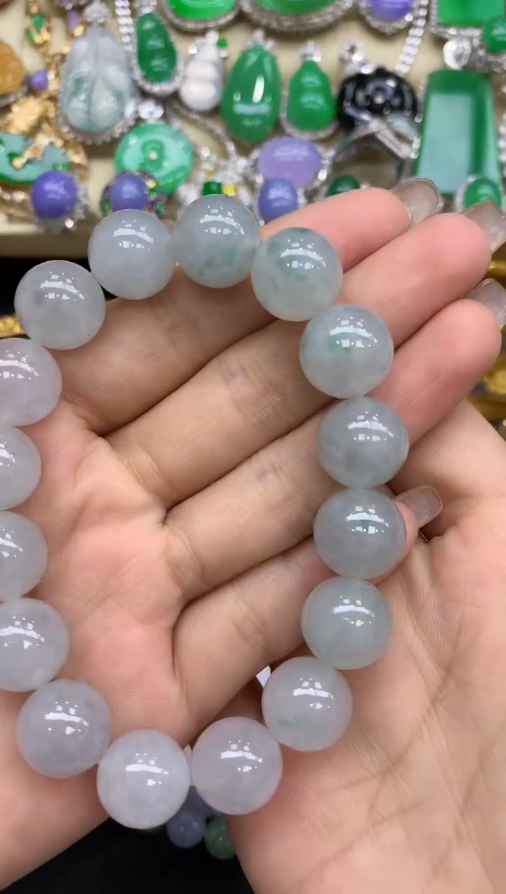 未镶嵌手串翡翠126-中国好珍宝