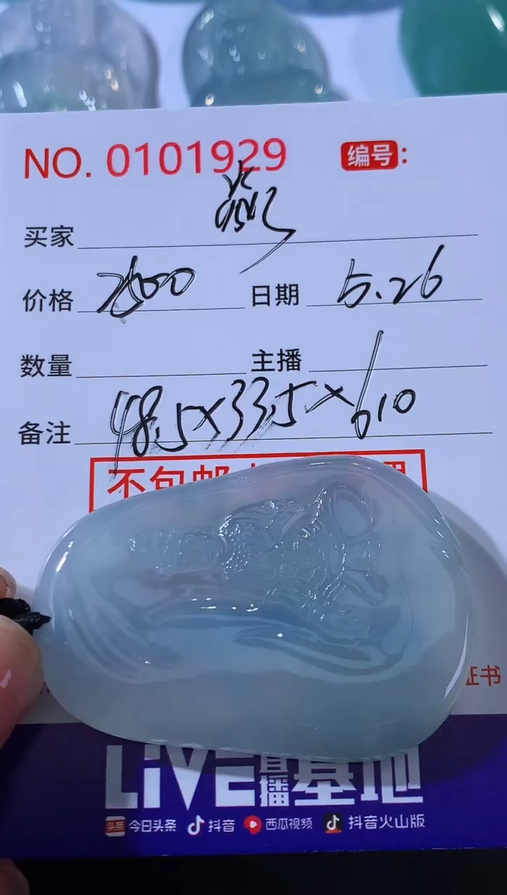 翡翠未镶嵌颈饰 焱