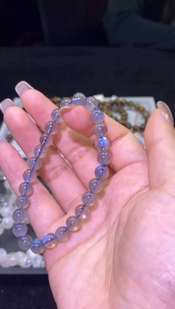 未镶嵌手链长石灰月光-A06-多样性发其一