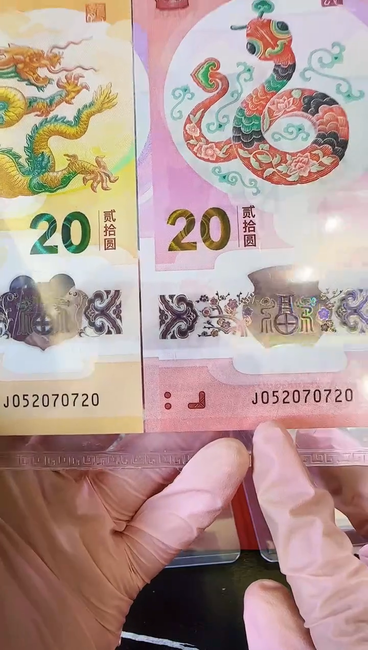 【闪购商品】塑料2025蛇钞全同号052070720裸