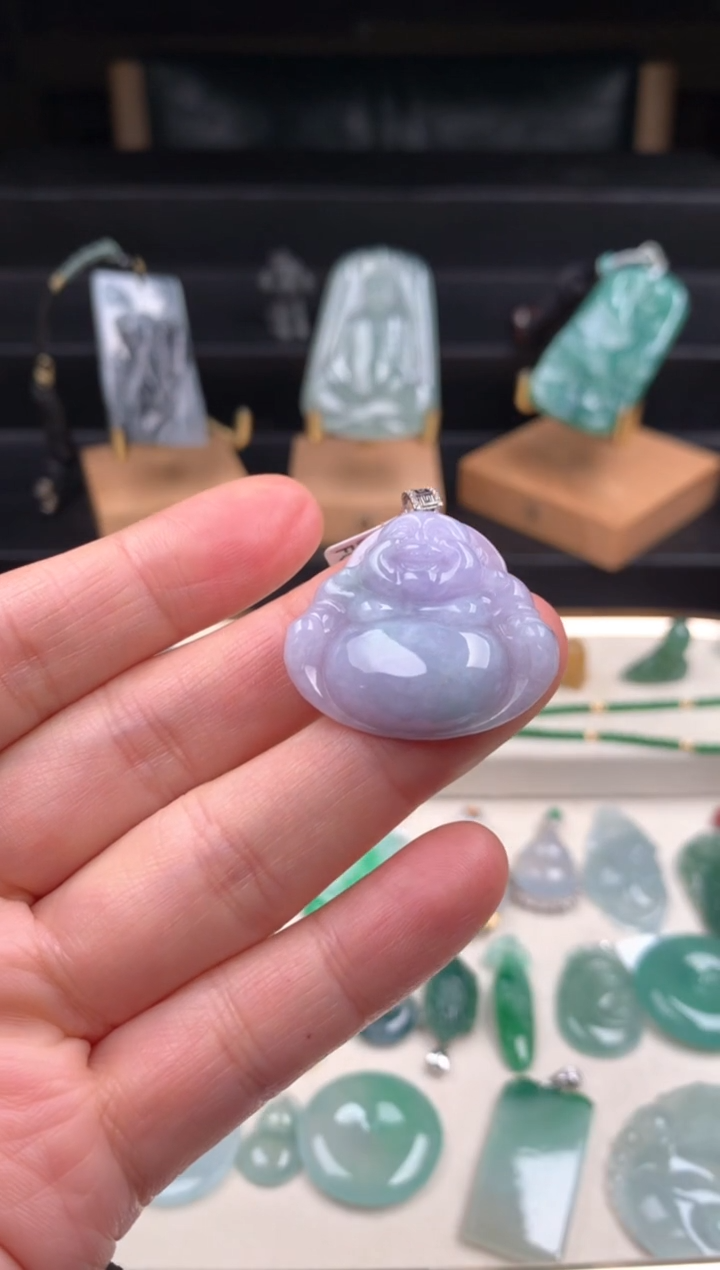 颈饰银S925镶嵌翡翠吊坠