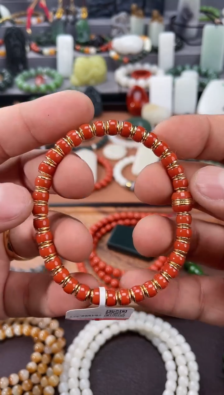 【闪购商品】南红玛瑙手串未镶嵌多样性发一件TNH6045