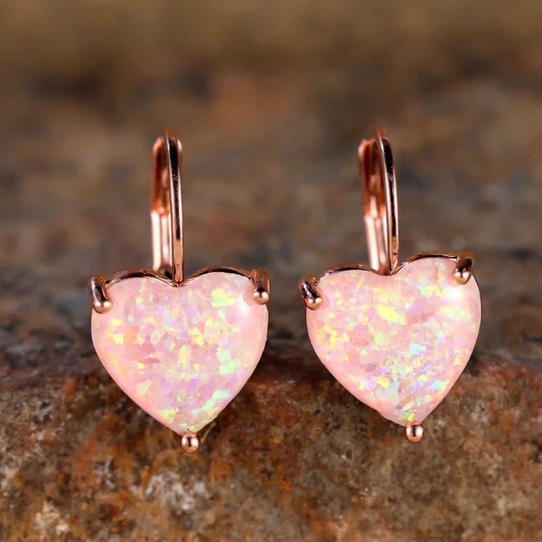 【小艾珠宝】9396【原创欧泊opal系列】设计师澳宝耳饰