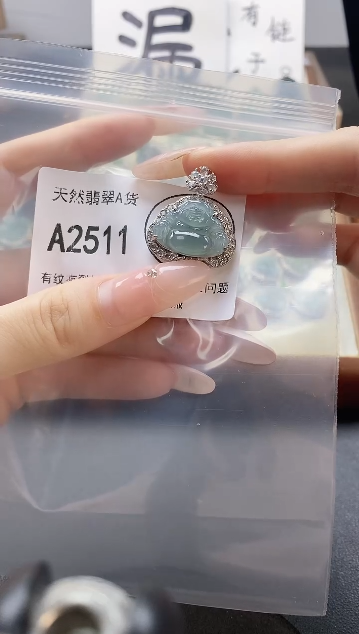 吊坠(赠链)未镶嵌翡翠天然翡翠A货